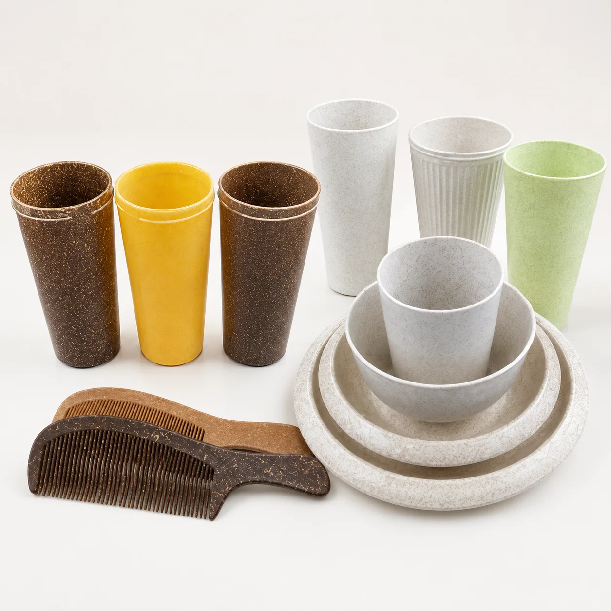Existing wooyopet wheat straw PP tableware and household product applications