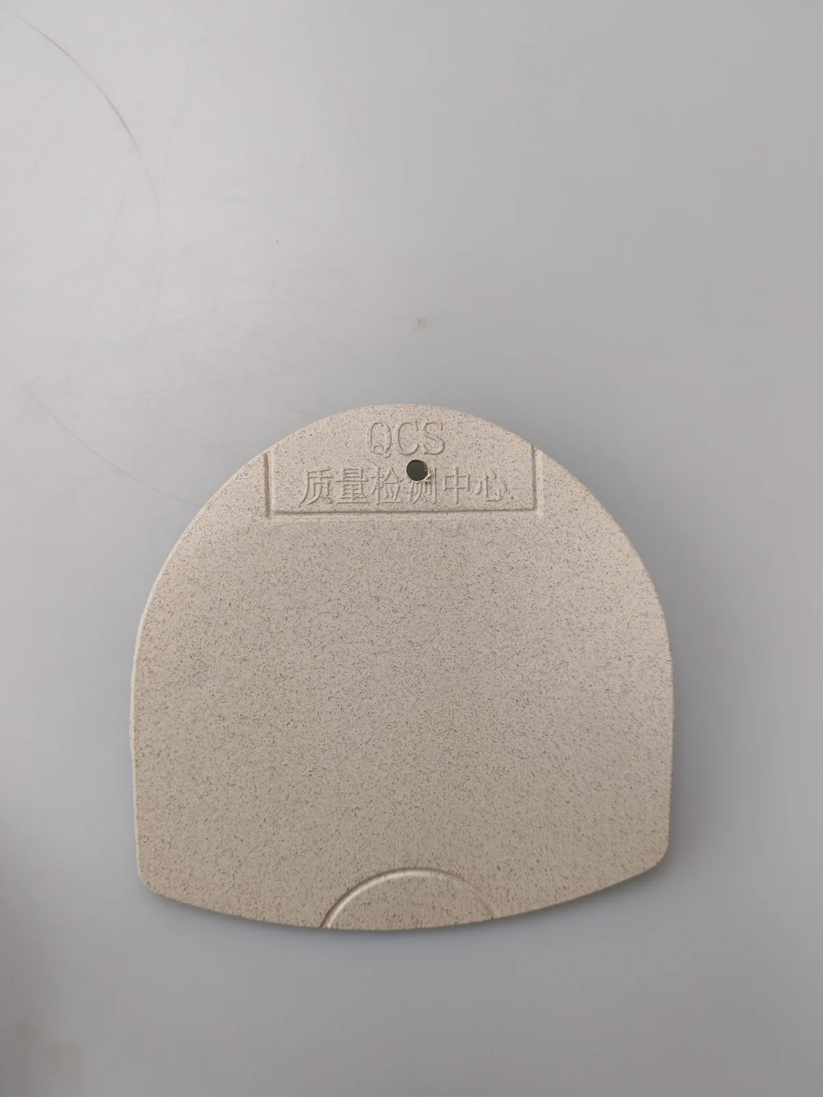 Single bamboo fiber PP molded sample plaque